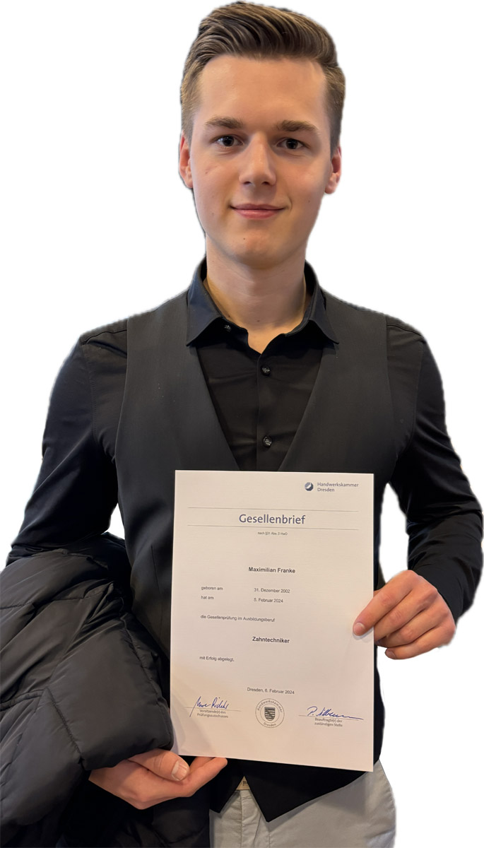 Zahntechniker Maximilian Franke